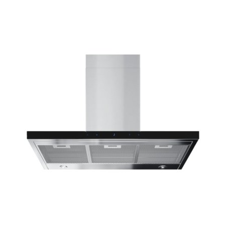 Globalo Design Nidaro 90.5 H2H Okap przyścienny 90x50 cm czarny/inox NIDARO_90_5_BLACK