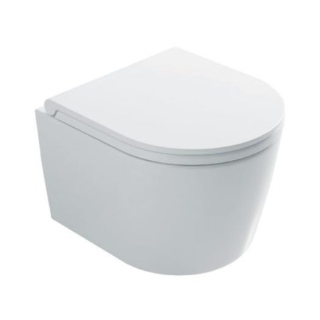 Globo Forty3 Toaleta WC podwieszana 43x36 cm Senzabrida bez kołnierza, biała FOS06.BI