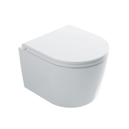 Globo Forty3 Toaleta WC podwieszana 43x36 cm Senzabrida bez kołnierza, biała FOS06.BI