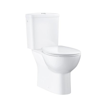 Grohe Bau Ceramic Zestaw Toaleta WC 70,1x36,4 cm kompakt Rimless bez kołnierza + spłuczka + deska wolnoopadająca biały 39346000