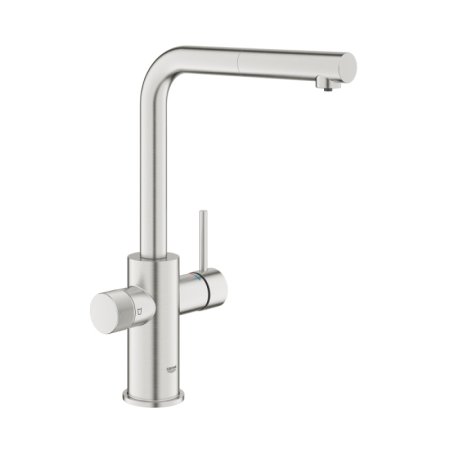 Grohe Blue Pure Minta Bateria kuchenna z wyciąganą wylewką do filtra wody stal nierdzewna 30601DC0