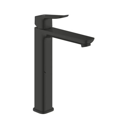 Grohe Dice Bateria umywalkowa wysoka z korkiem klik klak czarny mat 1018922430