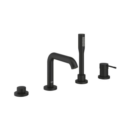 Grohe Essence Bateria nawannowa 4 otworowa phantom black 25251KF1