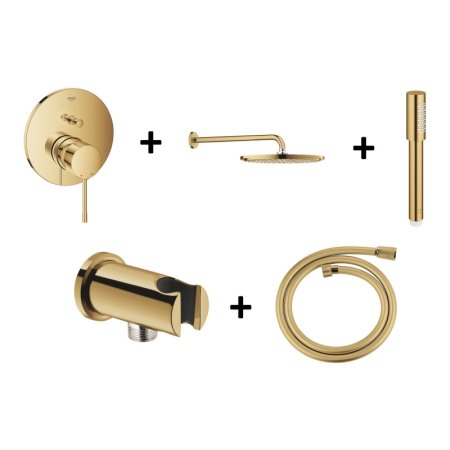 Grohe Essence Zestaw prysznicowy podtynkowy z deszczownicą cool sunrise GNS56