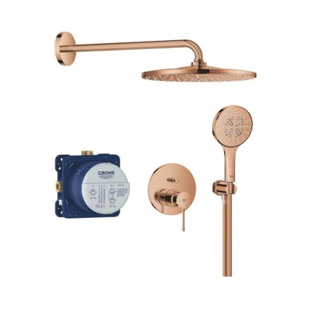 Grohe Essence Zestaw prysznicowy podtynkowy z deszczownicą warm sunset 25287DA0