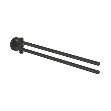 Grohe Essentials Wieszak na ręcznik podwójny 43,9 cm matte black 1024672430