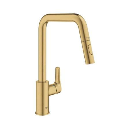 Grohe Eurosmart Bateria kuchenna z wyciąganą wylewką brushed cool sunrise 30619GN0