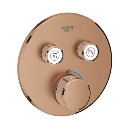 Grohe Grohtherm SmartControl bateria wannowo-prysznicowa podtynkowa termostatyczna brushed warm sunset 29119DL0