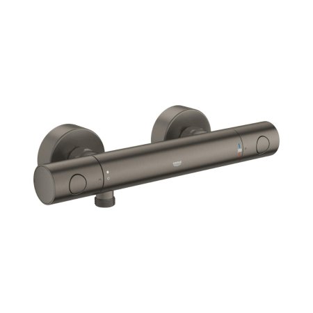 Grohe Grohtherm 800 Cosmopolitan Bateria prysznicowa termostatyczna natynkowa brushed hard graphite 34765AL0