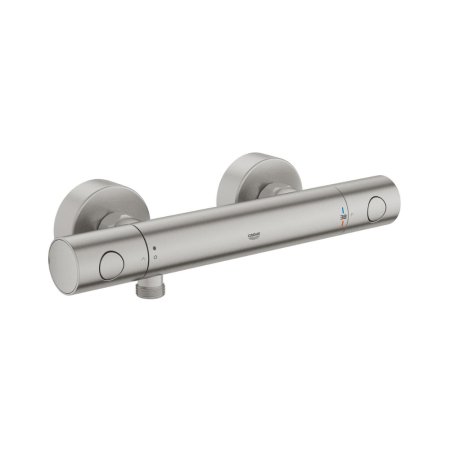 Grohe Grohtherm 800 Cosmopolitan Bateria prysznicowa termostatyczna natynkowa stal szczotkowana 34765DC0