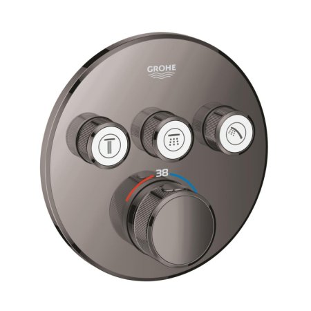 Grohe Grohtherm SmartControl Bateria wannowo-prysznicowa podtynkowa termostatyczna hard graphite 29121A00