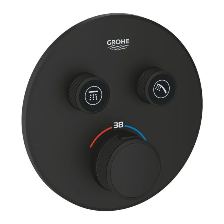 Grohe Grohtherm SmartControl Bateria wannowo-prysznicowa termostatyczna podtynkowa phantom black 29507KF0