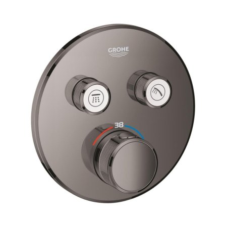 Grohe Grohtherm SmartControl bateria wannowo-prysznicowa podtynkowa termostatyczna hard graphite 29119A00