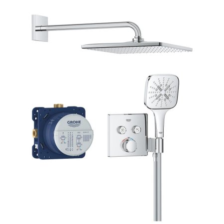 Grohe Grohtherm SmartControl Zestaw prysznicowy podtynkowy termostatyczny z deszczownicą chrom 34865000