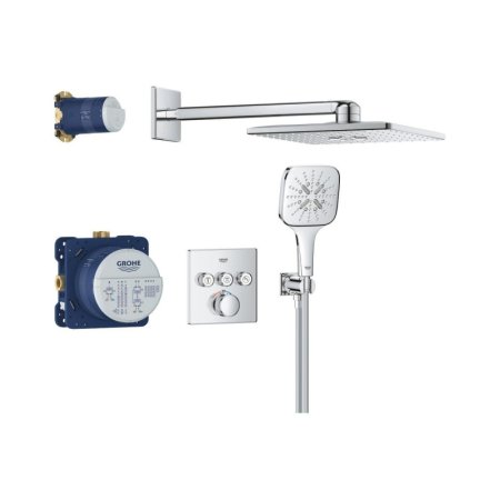 Grohe Grohtherm SmartControl Zestaw prysznicowy termostatyczny podtynkowy z deszczownicą chrom 34864000