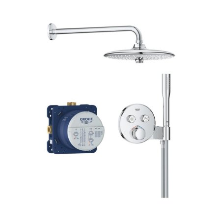 Grohe Grohtherm SmartControl Zestaw prysznicowy termostatyczny podtynkowy z deszczownicą chrom 34867000