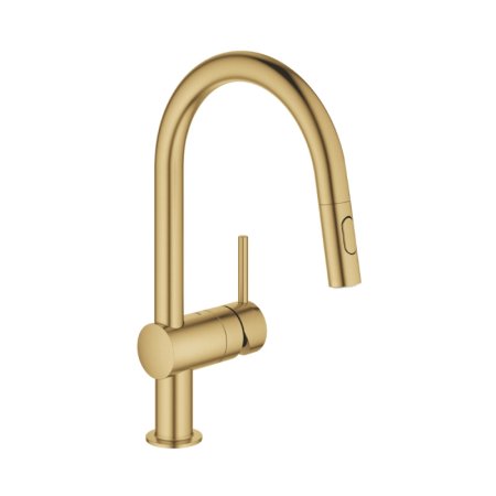 Grohe Minta Bateria kuchenna z wyciąganą wylewką brushed cool sunrise 32321GN2