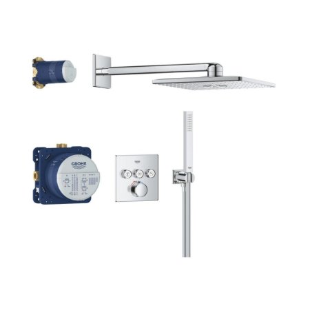 Grohe SmartControl Zestaw prysznicowy podtynkowy z deszczownicą chrom 34873000