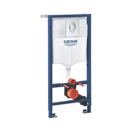Grohe Solido Zestaw Stelaż WC Rapid SL + przycisk do WC Skate Air chrom + kątownik ścienny 38956000 / 45700081
