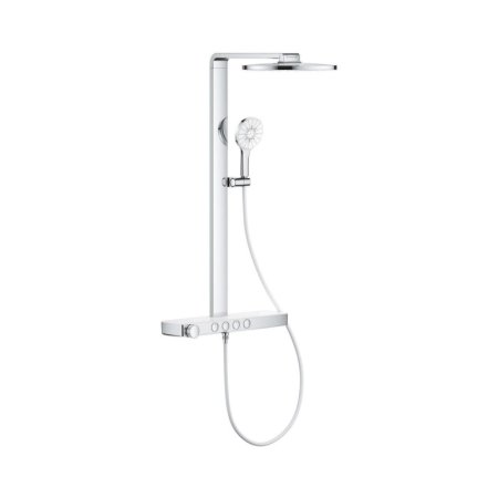 Grohe Spa Rainshower Aqua Pure Zestaw prysznicowy termostatyczny natynkowy z deszczownicą przepływ 15 l/min chrom 1016800000