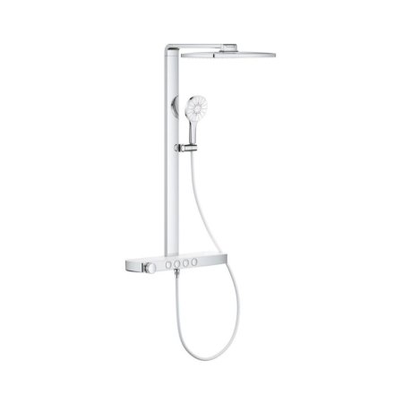 Grohe Spa Rainshower Aqua Pure Zestaw prysznicowy termostatyczny natynkowy z deszczownicą przepływ 8,7 l/min chrom 1009610000