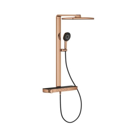 Grohe Spa Rainshower Aqua Pure Zestaw prysznicowy termostatyczny natynkowy z deszczownicą przepływ 8,7 l/min warm sunset 100961DA00