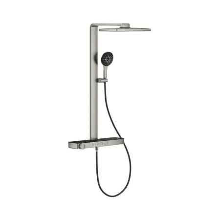 Grohe Spa Rainshower Aqua Pure Zestaw prysznicowy termostatyczny natynkowy z deszczownicą przepływ 15 l/min stal nierdzewna 100962DC00