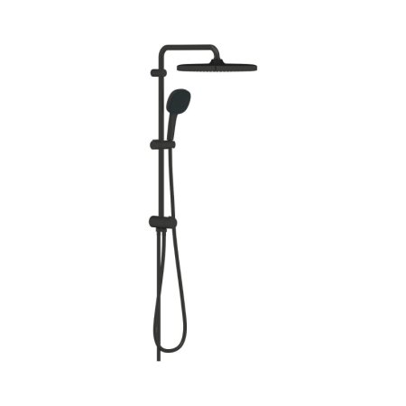 Grohe Tempesta Zestaw prysznicowy natynkowy z deszczownicą matte black 269772431