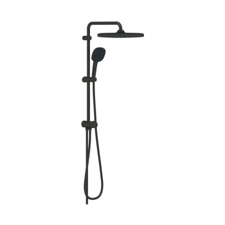 Grohe Vitalio Comfort 250 Zestaw prysznicowy natynkowy z deszczownicą matte black 266982431
