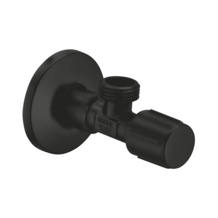 Grohe Zaw&oacute;r kątowy 1/2"x1/2" gwint ułatwiający uszczelnienie matte black 1023422430
