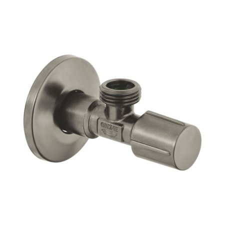 Grohe Zaw&oacute;r kątowy 1/2"x1/2" gwint ułatwiający uszczelnienie satin steel 22041MS1