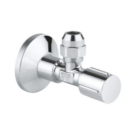 Grohe Zaw&oacute;r kątowy 1/2"x3/8" gwint ułatwiający uszczelnienie blister chrom 22037000