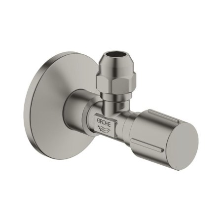 Grohe Zaw&oacute;r kątowy 1/2"x3/8" gwint ułatwiający uszczelnienie satin steel 22037MS0