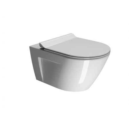 GSI Norm Toaleta WC podwieszana 55x36 cm SwirlFlush bez kołnierza z zestawem montażowym, biały 861511+FISR2