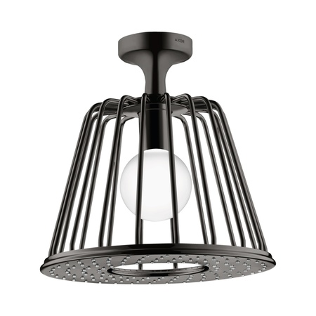 Axor LampShower / Nendo Deszczownica 275 1jet sufitowa z oświetleniem LED czarny chrom polerowany 26032330