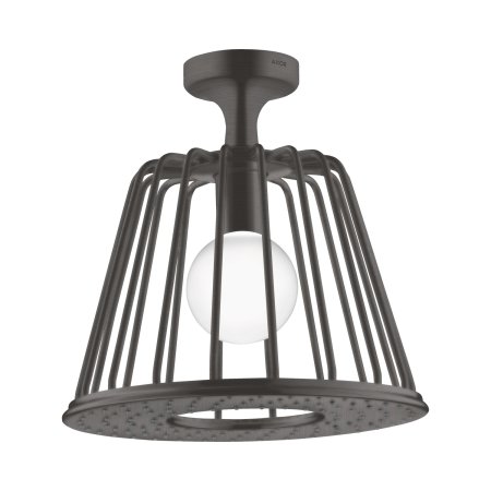 Axor LampShower / Nendo Deszczownica 275 1jet sufitowa z oświetleniem LED czarny chrom szczotkowany 26032340