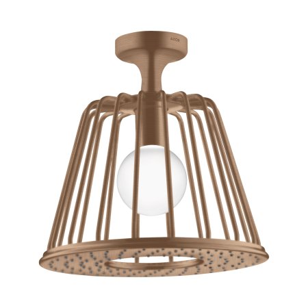 Axor LampShower / Nendo Deszczownica 275 1jet sufitowa z oświetleniem LED czerwony złoty szczotkowany 26032310