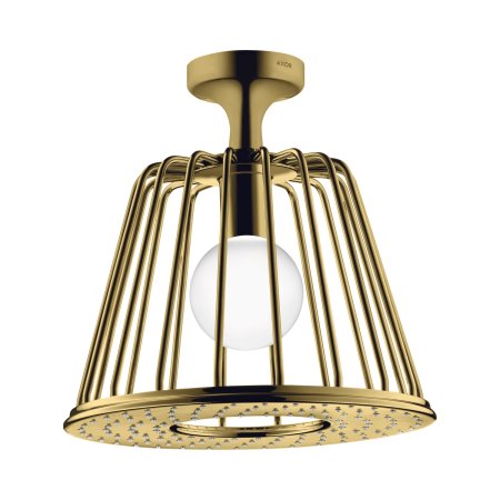 Axor LampShower / Nendo Deszczownica 275 1jet sufitowa z oświetleniem LED złoty optyczny polerowany 26032990
