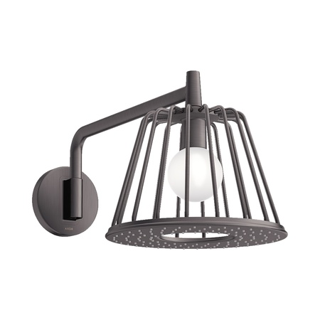 Axor LampShower / Nendo Deszczownica 275 1jet ścienna z oświetleniem LED czarny chrom szczotkowany 26031340