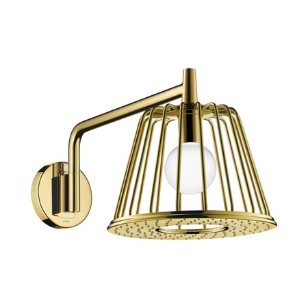 Axor LampShower / Nendo Deszczownica 275 1jet ścienna z oświetleniem LED złoty optyczny polerowany 26031990