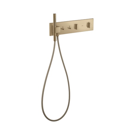 Axor ShowerComposition Bateria wannowo-prysznicowa termostatyczna 47x11 cm do 2 odbiornik&oacute;w podtynkowa brąz szczotkowany 12571140