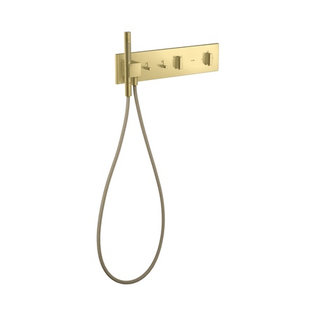 Axor ShowerComposition Bateria wannowo-prysznicowa termostatyczna 47x11 cm do 2 odbiornik&oacute;w podtynkowa mosiądz szczotkowany 12571950