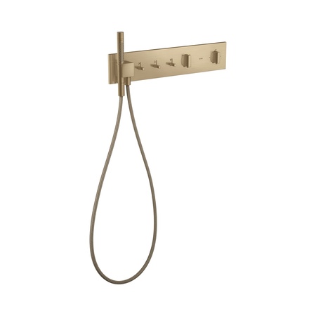 Axor ShowerComposition Bateria wannowo-prysznicowa termostatyczna 54x11 cm do 3 odbiornik&oacute;w podtynkowa brąz szczotkowany 12572140
