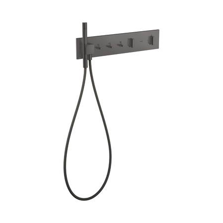 Axor ShowerComposition Bateria wannowo-prysznicowa termostatyczna 54x11 cm do 3 odbiornik&oacute;w podtynkowa czarny chrom szczotkowany 12572340