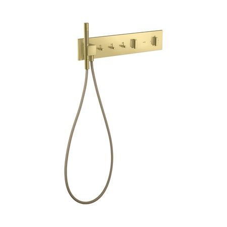Axor ShowerComposition Bateria wannowo-prysznicowa termostatyczna 54x11 cm do 3 odbiornik&oacute;w podtynkowa mosiądz szczotkowany 12572950