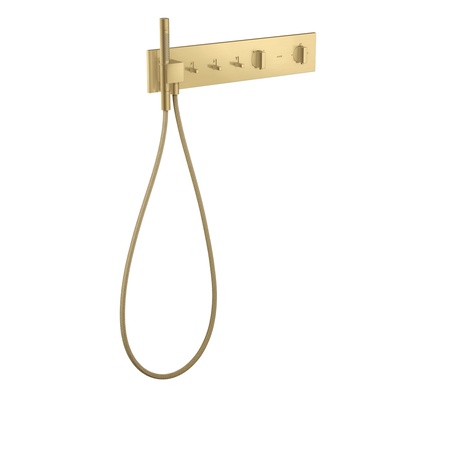 Axor ShowerComposition Bateria wannowo-prysznicowa termostatyczna 54x11 cm do 3 odbiornik&oacute;w podtynkowa złoty optyczny szczotkowany 12572250