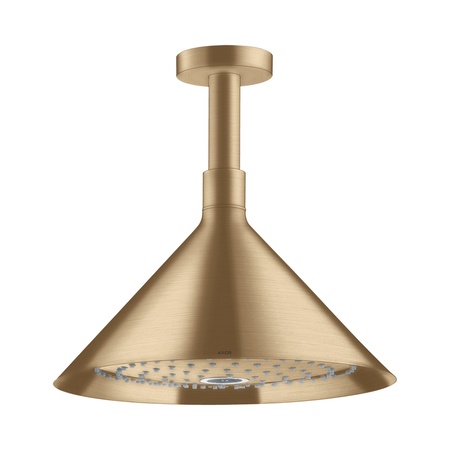 Axor Showers/Front Deszczownica 24 cm 2jet z ramieniem sufitowym brąz szczotkowany 26022140