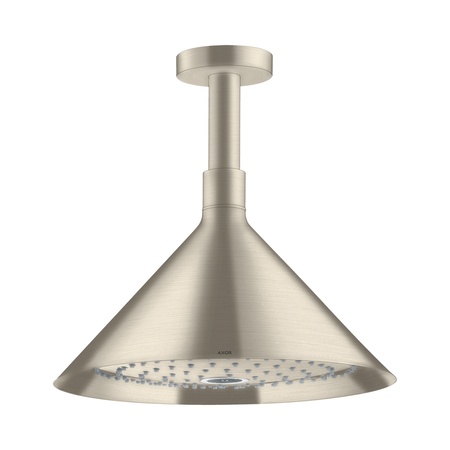 Axor Showers/Front Deszczownica 24 cm 2jet z ramieniem sufitowym nikiel szczotkowany 26022820