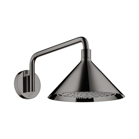 Axor Showers/Front Deszczownica 24 cm 2jet z z ramieniem ściennym czarny chrom polerowany 26021330