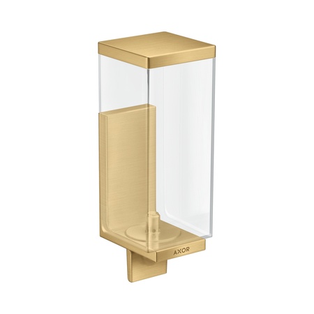 Axor Universal Rectangular Dozownik mydła w płynie złoty optyczny szczotkowany 42610250